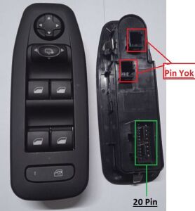 CAM ACMA KUMANDA DÜĞMESİ SOL DÖRTLÜ 208-2008