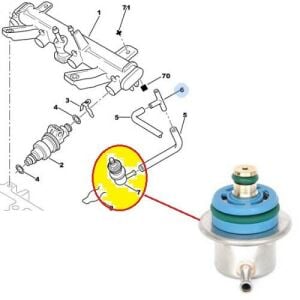 BASINÇ KONTROL VALFİ 106-306-406-AX-ZX-SAXO-EVASION-XANTIA-XM-605-XSARA-CLIO 1.2-1.4-1.6-1.8 LOGAN 1.2 MEGANE-CLIO 1.4-1.6-1.8 ASTRA G 1985.05-7700103593-7700872504