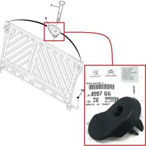 ARKA SIRTLIK AYAR BUTONU SAĞ 206-206 PLUS 1997- 8957.GG-9631575777