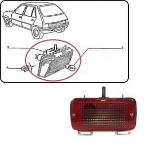 ARKA GERİ VİTES LAMBASI AMPULSUZ  205 1991- 6351.83