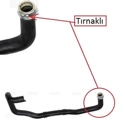 RADYATOR ALT HORTUMU (SEGMANLI) 306 1.4-1.6 1998- 1351Z4-1351Z5-1351ZW