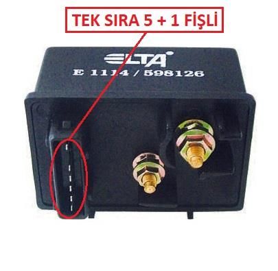 KIZDIRMA RÖLESİ 106-SAXO-ZX-AX TUD5 605-XM 2.1TD 598127-598126-598121 (TEK SIRA 5+1 FISLI) 9616582380 PPC/7-12