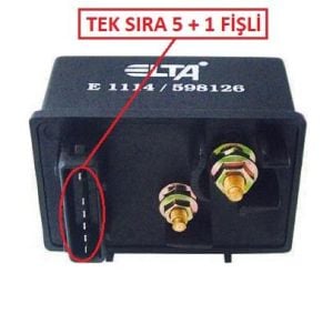 KIZDIRMA RÖLESİ 106-SAXO-ZX-AX TUD5 605-XM 2.1TD 598127-598126-598121 (TEK SIRA 5+1 FISLI) 9616582380 PPC/7-12