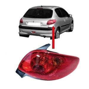 IRAN SOL STOP LAMBASI (LEDLI-DUYLU) 206-206 PLUS 1997- 6351.S0-6351.S1-6351.GV