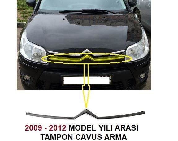 ÖN TAMPON ÇAVUŞ ARMA CİTROEN C4 2009-2012 7452WT