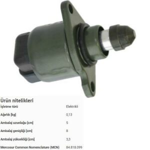 ROLANTİ AYAR VALF MOTORU 206-306-SAXO-XSARA PICASSO-XSARA TU5JP(1.6 8V)(B3100) F00099M100-0345.95