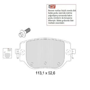 ARKA FREN BALATA (ELEKTRİKLİ EL FRENİ) ZAFIRA LIFE-TOYOTA PROACE 2016- (294 MM)