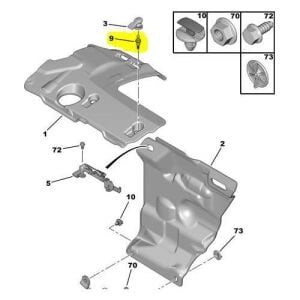 KAPAK BAĞLANTI VİDASI 207-208-2008-308-301-508-3008-5008 2012- 0137F4