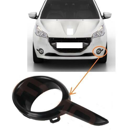SİS FAR ÇERÇEVESİ SOL PEUGEOT 208 2012- SİYAH 1611653580-1608111180