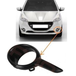 SİS FAR ÇERÇEVESİ SOL PEUGEOT 208 2012- SİYAH 1611653580-1608111180