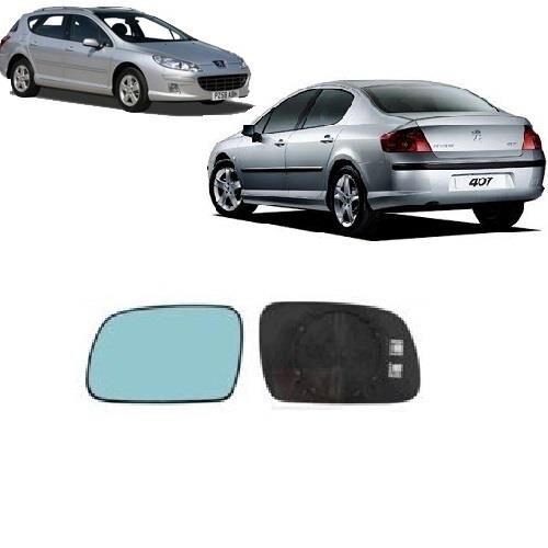 SAĞ AYNA CAMI (ISITMALI-MAVİ CAM) PEUGEOT 407 2004-2008 8151GW