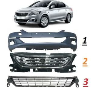 ÖN TAMPON ( KOMPLE DOLU ) PEUGEOT 301 2017- 1622237080-9816044280-9816027680-9816027880