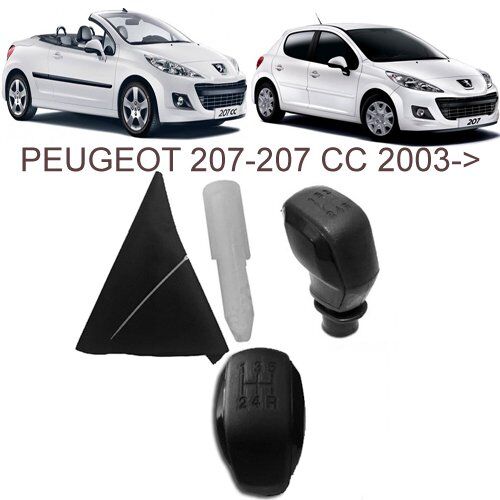 VİTES TOPUZU (SPOR TİP-SİYAH) & VİTES KOL KÖRÜK PEUGEOT 207 2003-