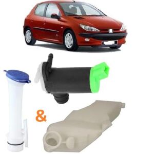 CAM SİLECEK (SU DEPOSU+BORUSU+POMPA) 206-206 PLUS 1997-