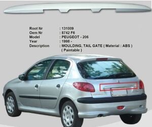 BAGAJ KAPAK PLAKA CITASI 206-206 PLUS ASTARLI 1997- 8742F5-8742F6