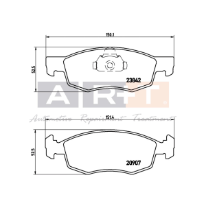 Balata Fiat Doblo (00-) - Ön