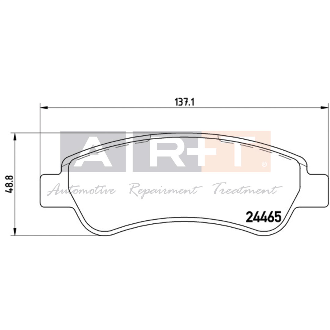 Balata Citroen Jumper (06-) Fiat Ducato (06-) Opel Movano (21-) Peugeot Boxer (06-) - Arka