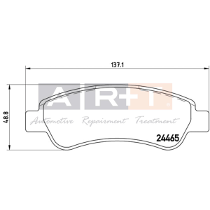 Balata Citroen Jumper (06-) Fiat Ducato (06-) Opel Movano (21-) Peugeot Boxer (06-) - Arka