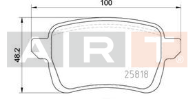 BALATA FİAT EGEA (15-) 500L (12-) - ARKA