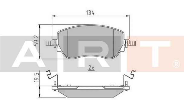Balata Fiat Egea (20-) - Ön