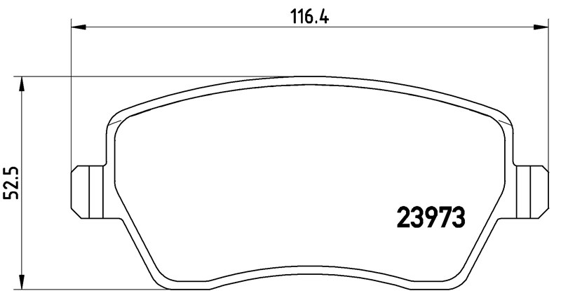 Balata Dacia Dokker (12-) Duster (10-17)(17-) Lodgy (12-) Logan (07-) Lada Vesta (15-) Mercedes Citan (12-) Nissan Micra MK12 (02-10)  Note (05-12) Terrano (13-) Renault Captur (13-)(16-) Clio III-IV (05-12)(13-) Kangoo (08-) Megane IV (15-) Modus (04-) Z