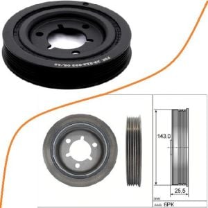KRANK KASNAK  206-207-307-308-C3-C4-XSARA-PARTNER-BERLINGO 1.6 16V TU5JP4