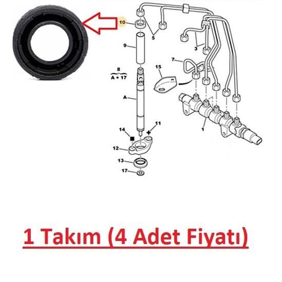 ENJEKTÖR CONTA TAKIMI CITROEN C3 1.4HDI 16V 2001-2005 1981.56