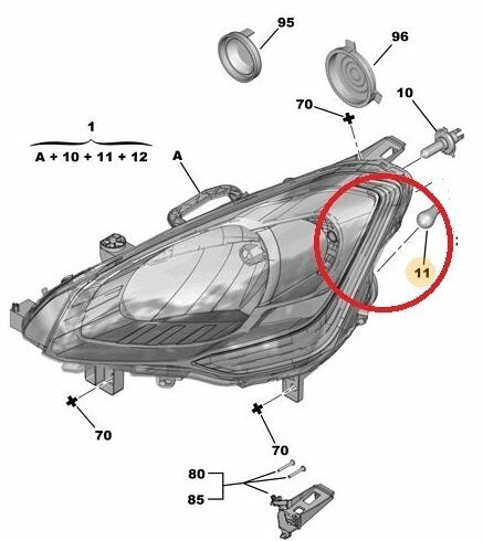 PARK AMPULU 12V-PY21W A (TEKDUY) C1-C2-C3-C4-C4 II-C5-C4 PICASSO