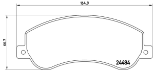 Balata Ford Transit V347 (06-) Transit Tourneo (06-14) VW Amarok - İkaz Kablolu Ön