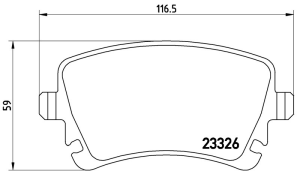 Balata Audi A6 (05-12) Transporter T5 (03-10) - T6 (10-15) ikaz Kablolu - Arka