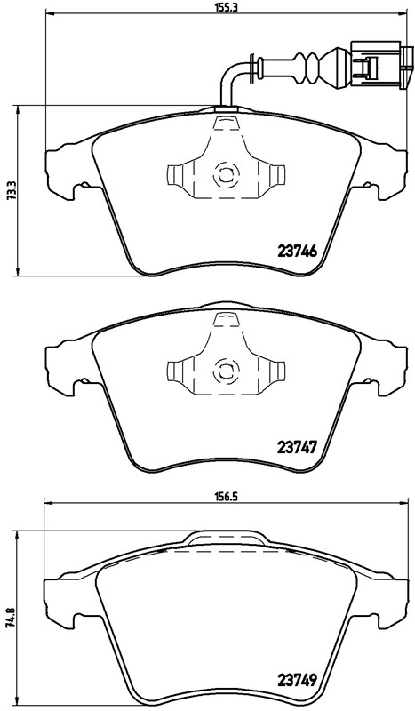 Balata VW Transporter T5 (03-10) T6 (10-15) ikaz Kablolu - Ön