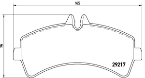 Balata Mercedes Sprinter (06-) VW Crafter (06-) - Çift Teker Arka