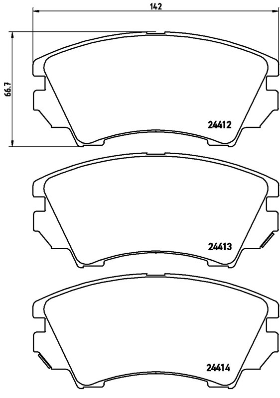 Balata Opel Astra H Classic (09) Astra J (09-15) Insigna A (08-17) Zafira C (11-) Saab 9-5 (10-12) - Ön