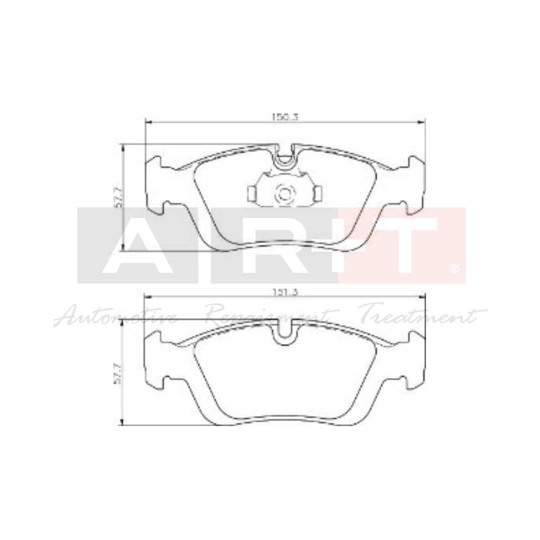 Balata BMW E36 (90-98) E46 (98-05) Z3 (95-03) Z4 (03-09) - Ön