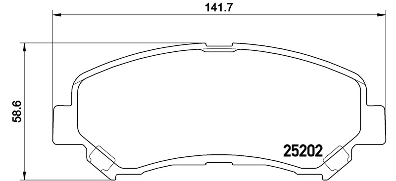 Balata Nissan Juke (10-) Maxima (08-15)(15-) Qashqai (06-14) X-trail (07-13)(14-) - Ön