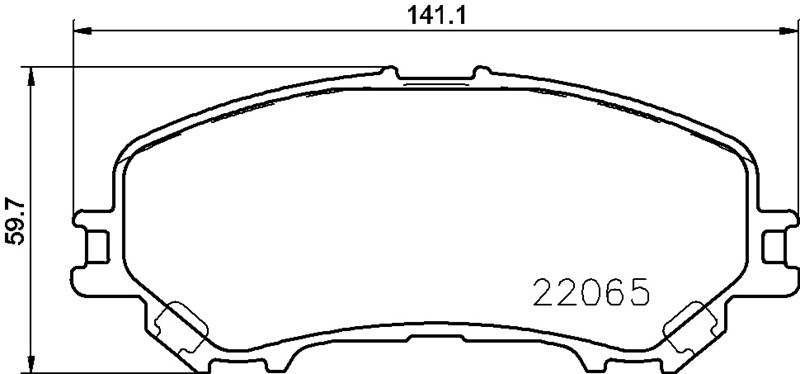 Balata Nissan Qashqai (13-) X-Trail (13-) Renault Kadjar (15-) Koleos (16-) - Ön