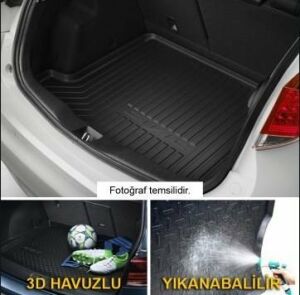 BAGAJ HAVUZU 3D CITROEN C5 SEDAN SİYAH 2008-