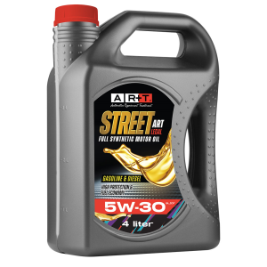 STREET-ART 5W30 SL/CF LEGAL YÜKSEK KORUMA VE YAKIT EKONOMİSİ SAĞLAYAN GELİŞMİŞ %100 SYNTHETİC MOTOR YAĞI 4 LT