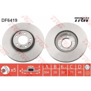 ÖN FREN DİSK 3008 SUV-5008 SUV-508-RIFTER-C5 AIRCROSS-SPACETOURER 424993-4249K1-1642760480