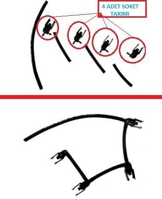 ENJEKTÖR GERİ DÖNÜŞ HORTUM SOKET TAKIMI CITROEN C3 1.4HDI 16V 2001-2005 1579GJ