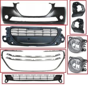 ÖN TAMPON KOMPLE DOLU SİS FARLI PEUGEOT 301 2012-2017 1608715680