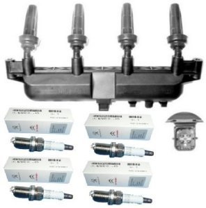 ATESLEME BOBİNİ+BUJİ SET 106-206-306-XSARA 1.6 8V (SİYAH SOKET)