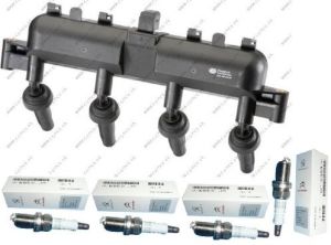 ATESLEME BOBİNİ+BUJİ SET 106-206-306-XSARA 1.6 8V (SİYAH SOKET)