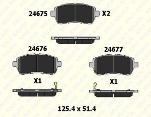ON FREN BALATASI MATERIA 06- SIRION 05- MAZDA II 08- FIESTA VI 08 -
