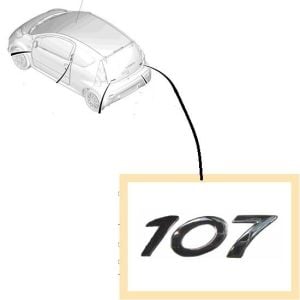 BAGAJ KAPAK YAZI (107 ) PEUGEOT 107 (2005-2013)
